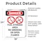 Signmission Fuel Storage Area No, 18 in W x Rectangle, Vinyl Decal OS-2PACK-DS-D-1824-V-1269 - alternate 3